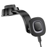 SUPPORTO PER AUTO HOCO HW31 CON RICARICA WIRELESS 15W 1.67 NERO - BLISTER RETAIL
