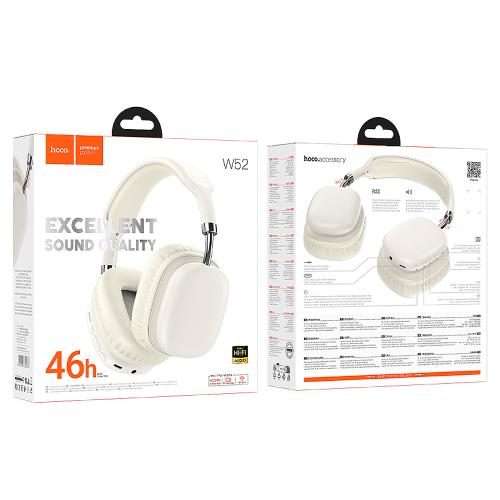 CUFFIE BLUETOOTH HOCO W52 BIANCO - BLISTER RETAIL