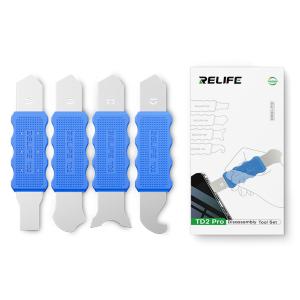 ATTREZZO DI APERTURA CON LAMA RELIFE TD2-PRO (SET 4PZ) PER SMONTAGGIO LCD / BACK COVER / BATTERIA SMARTPHONES