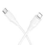 CAVO TYPE-C + LIGHTNING HOCO X124 27W 2.4A 1M BIANCO - BLISTER RETAIL