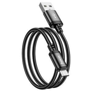 CAVO USB + MICRO USB HOCO X89 18W 2.4A 1M NERO -  BLISTER RETAIL