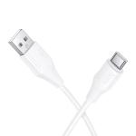 CAVO USB + TYPE-C HOCO X124 18W 3A 1M BIANCO - BLISTER RETAIL