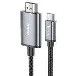 CAVO ADATTATORE DA TYPE-C A HDMI HOCO UA27 2MT GRIGIO - BLISTER REATAIL