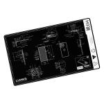 PIANO DA LAVORO LUOWEI LW-M3 TAPPETINO IN SILICONE NERO