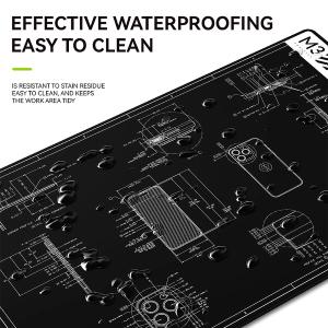 PIANO DA LAVORO LUOWEI LW-M3 TAPPETINO IN SILICONE NERO