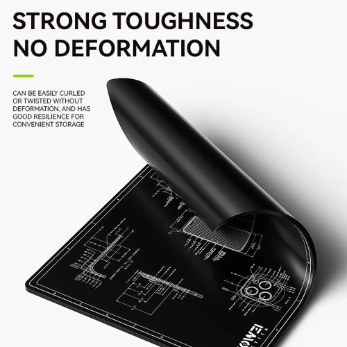 PIANO DA LAVORO LUOWEI LW-M3 TAPPETINO IN SILICONE NERO