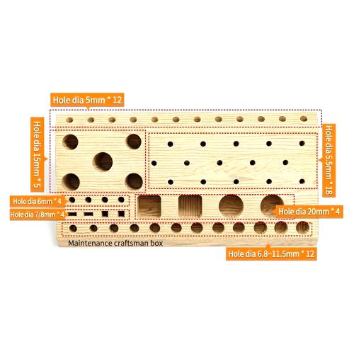 ORGANIZER DA BANCO YCS PER ARCHIVIAZIONE CACCIAVITI E STRUMENTI IN LEGNO