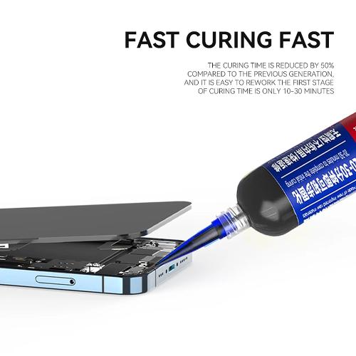 COLLA LUOWEI LW-Y01 BRACKET GLUE 30ml PER SCHERMI E BACK COVER IPHONE NERO