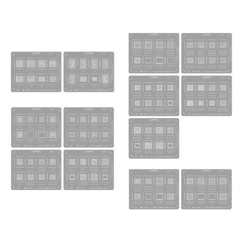 STENCIL PER REBALLING IC CHIP LUOWEI (Set 13pz)