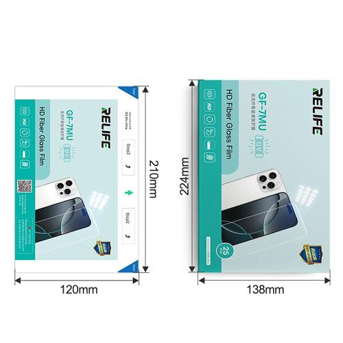 PELLICOLA IDROGEL RELIFE GF-7MU HD UV FIBRA DI VETRO (CONF. 25PZ)