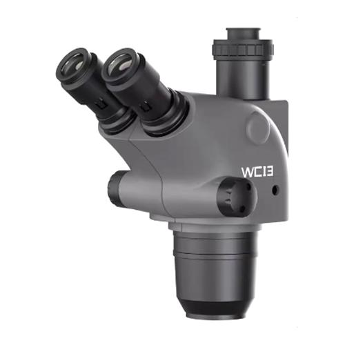 MICROSCOPIO LUOWEI WCI3-6565 TRINOCULARE 6.5-65X CON INTERFACCIA 0.5CTV E SUPPORTO DI MESSA A FUOCO 