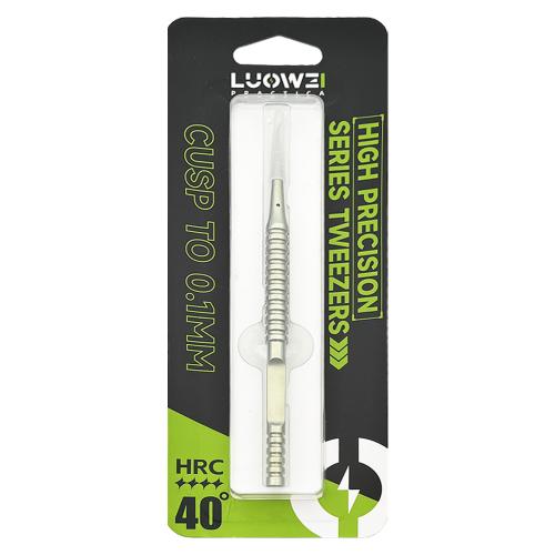 PINZA IN TITANIO LUOWEI BAMBOO-SHAPED A PUNTA CURVA GOLD 0.01mm