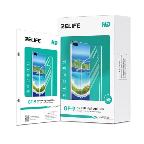 PELLICOLA IDROGEL RELIFE GF-9 HD TPU HYDROGEL FILM TRASPARENTE (CONF. 50PZ)