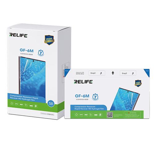 PELLICOLA IDROGEL RELIFE GF-6M HD HYDROGEL FILM TRASPARENTE (CONF. 50PZ)
