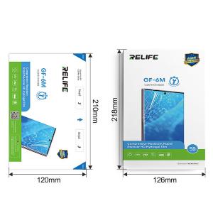 PELLICOLA IDROGEL RELIFE GF-6M HD HYDROGEL FILM TRASPARENTE (CONF. 50PZ)