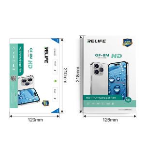 PELLICOLA IDROGEL RELIFE GF-8M HD TPU HYDROGEL FILM TRASPARENTE (CONF. 50PZ)