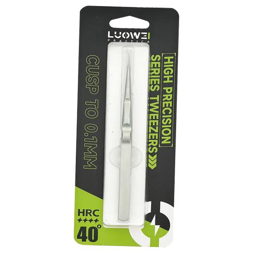 PINZA IN TITANIO LUOWEI NON-SLIP A PUNTA CURVA VERDE 0.1mm