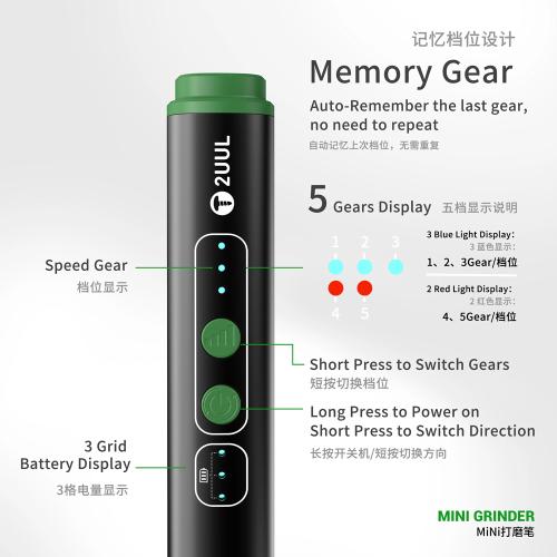 SMERIGLIATRICE 2UUL DA86 MINI GRINDER PER LUCIDATURA ED INCISIONE