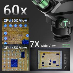 MICROSCOPIO 2UUL MC7060-A1 TRINOCULARE 7-60X CON INTERFACCIA 0.5CTV E BASE IN ALLUMINIO