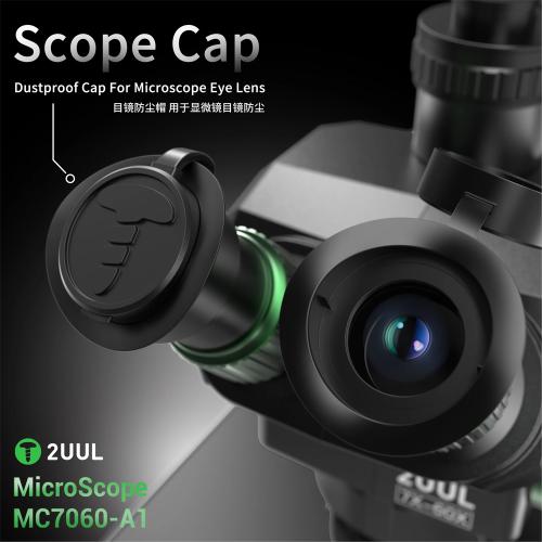 MICROSCOPIO 2UUL MC7060-A1 TRINOCULARE 7-60X CON INTERFACCIA 0.5CTV E BASE IN ALLUMINIO