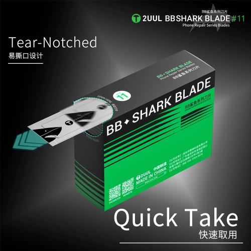 LAMA 2UUL BB SHARK BLADE DA18 NO.11 PER TAGLIERINO (100PZ)