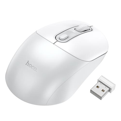 MOUSE WIRELESS HOCO GM28 1600 DPI BIANCO - BLISTER RETAIL