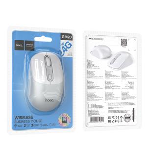 MOUSE WIRELESS HOCO GM28 1600 DPI BIANCO - BLISTER RETAIL