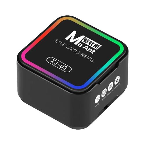 TELECAMERA MICROSCOPICA INDUSTRIALE 2K HD MAANT XJ-03 NERO PER MICROSCOPIO TRINOCULARE 