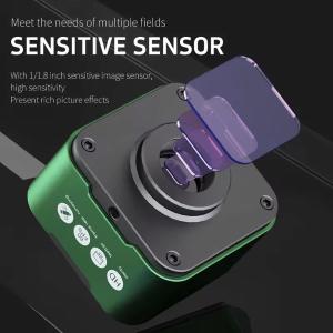 TELECAMERA MICROSCOPICA INDUSTRIALE 2K HD MAANT XJ-03 NERO PER MICROSCOPIO TRINOCULARE 