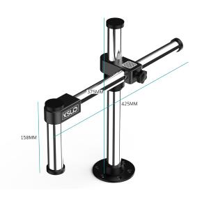 SUPPORTO DI SOSTEGNO PER MICROSCOPIO KSLiD H101 CON BRACCIO OSCILLANTE UNIVERSALE NERO