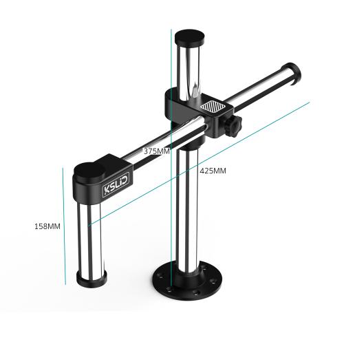 SUPPORTO DI SOSTEGNO PER MICROSCOPIO KSLiD H101 CON BRACCIO OSCILLANTE UNIVERSALE NERO