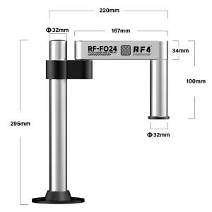 SUPPORTO DI SOSTEGNO PER MICROSCOPIO RF4 FO-24 CON BRACCIO OSCILLANTE UNIVERSALE