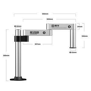 SUPPORTO DI SOSTEGNO PER MICROSCOPIO RF4 RF-FO25 CON BRACCIO OSCILLANTE UNIVERSALE