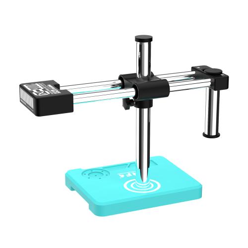 SUPPORTO DI SOSTEGNO PER MICROSCOPIO RF4 RF-FO33 CON BASE ANTISCIVOLO E  BRACCIO A DOPPIA ASSE