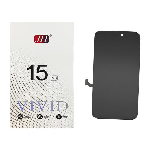 BILDSCHIRM LCD FUR IPHONE 15 PLUS SCHWARZ (INCELL JH HD+ IC Austauschbar)