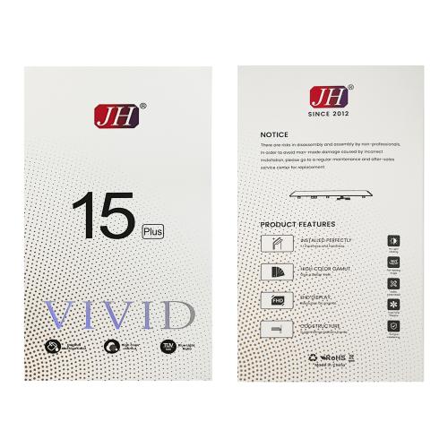 BILDSCHIRM LCD FUR IPHONE 15 PLUS SCHWARZ (INCELL JH HD+ IC Austauschbar)