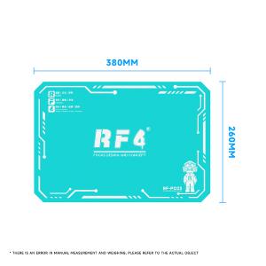 PIANO DA LAVORO RF4 RF-PO23 TAPPETINO IN SILICONE VERDE 380*260mm