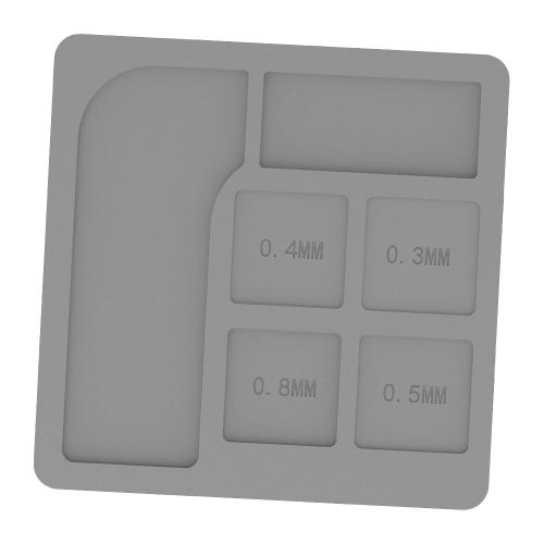 PIANO DA LAVORO RF4 RF-P020 TAPPETINO IN SILICONE NERO 90*90mm