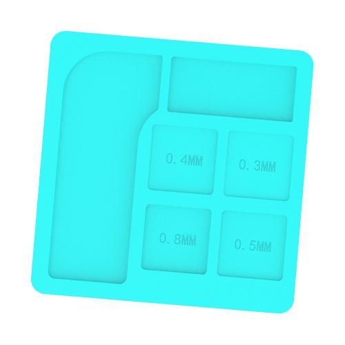 PIANO DA LAVORO RF4 RF-P020 TAPPETINO IN SILICONE VERDE 90*90mm