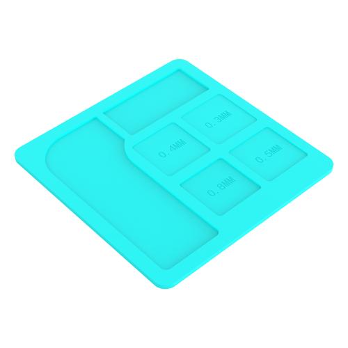 PIANO DA LAVORO RF4 RF-P020 TAPPETINO IN SILICONE VERDE 90*90mm