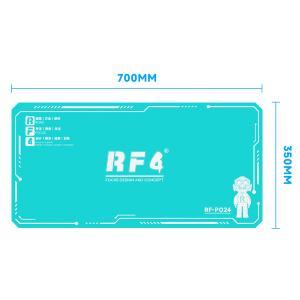 PIANO DA LAVORO RF4 RF-PO24 TAPPETINO IN SILICONE VERDE 700*350mm