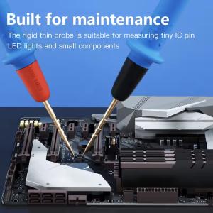 COPPIA CAVI PER MULTIMETRO DIGITALE 1000V 20A MAANT P22A CON PUNTE DI PRECISIONE 