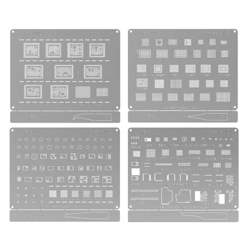 STENCIL PER REBALLING IC CHIP IPHONE SERIES 8-16 2UUL BG01 (Set 4pz)