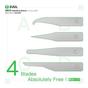 STENCIL PER REBALLING IC CHIP IPHONE SERIES 8-16 2UUL BG01 (Set 4pz)