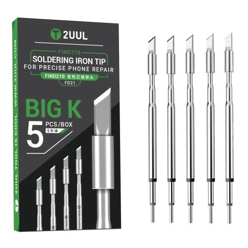 PUNTA PER STAZIONE SALDANTE 2UUL FD21 FIND210-BIG K A COLTELLO (5pz)