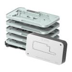 SET PIATTAFORME REBALLING PCB 2UUL BH13 PER IPHONE SERIE 12 - 16 CON BASE MAGNETICA (5in1)