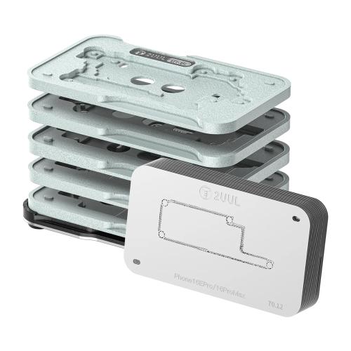 SET PIATTAFORME REBALLING PCB 2UUL BH13 PER IPHONE SERIE 12 - 16 CON BASE MAGNETICA (5in1)