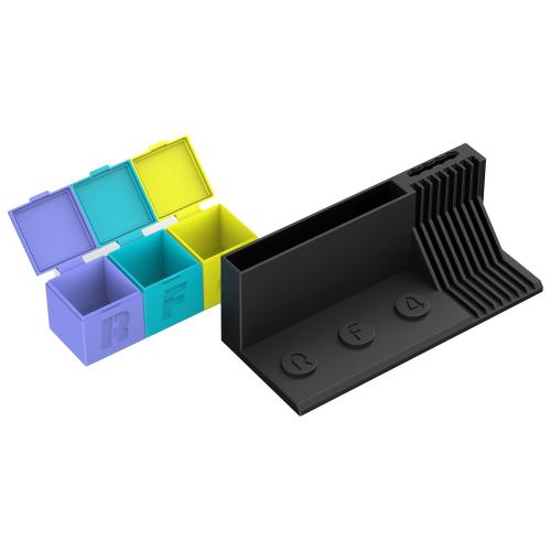 ORGANIZER DA BANCO RF4 RF-ST16 PER ARCHIVIAZIONE PASTA SALDANTE BGA STENCIL NERO 