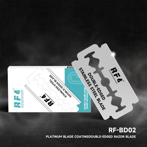 KIT LAMA IN ACCIAIO INOSSIDABILE CON LAMA A DOPPIA FACCIA RF4 RF-BD02 (100 PZ)