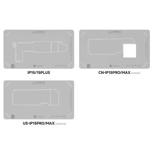 KIT PIATTAFORME REBALLING LUOWEI PT01 PER LAYER SCHEDA MADRE IPHONE X -15 SERIES